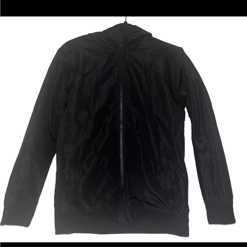 The CHILDRENS PLACE Boys Black Hooded Windbreaker Rain Jacket Coat, XXL 2XL (16)